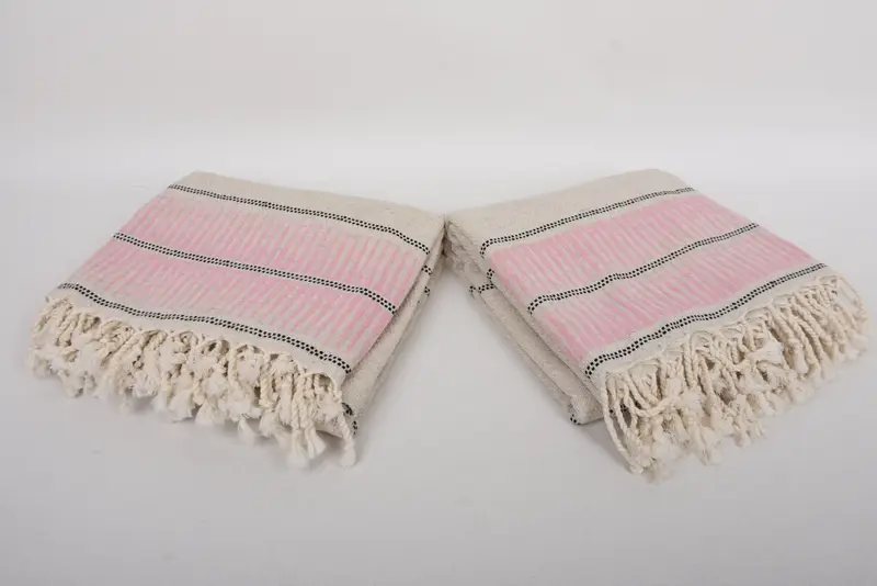 Bachelorette Party Favors, Personalized Wedding Gift, Unique Wedding Gift, 70x40 Linen Striped Towel, Lightweight towel, Personalized Gift For Her - 6