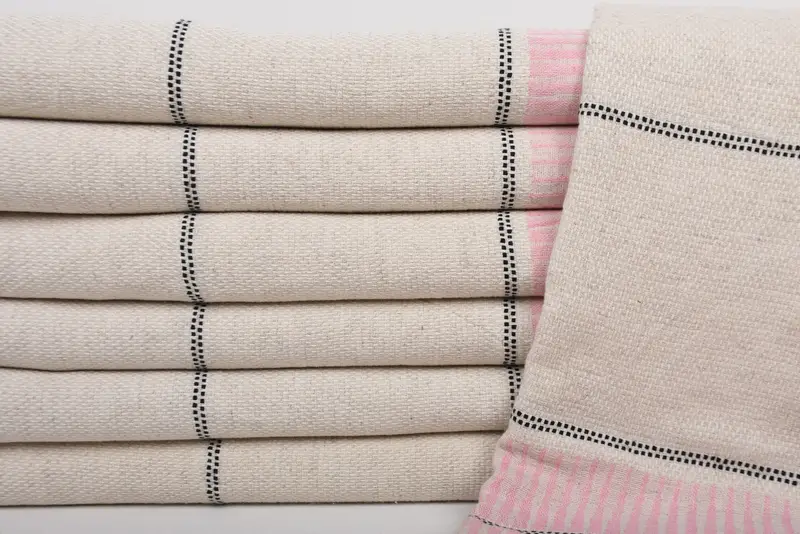 Bachelorette Party Favors, Personalized Wedding Gift, Unique Wedding Gift, 70x40 Linen Striped Towel, Lightweight towel, Personalized Gift For Her - 2