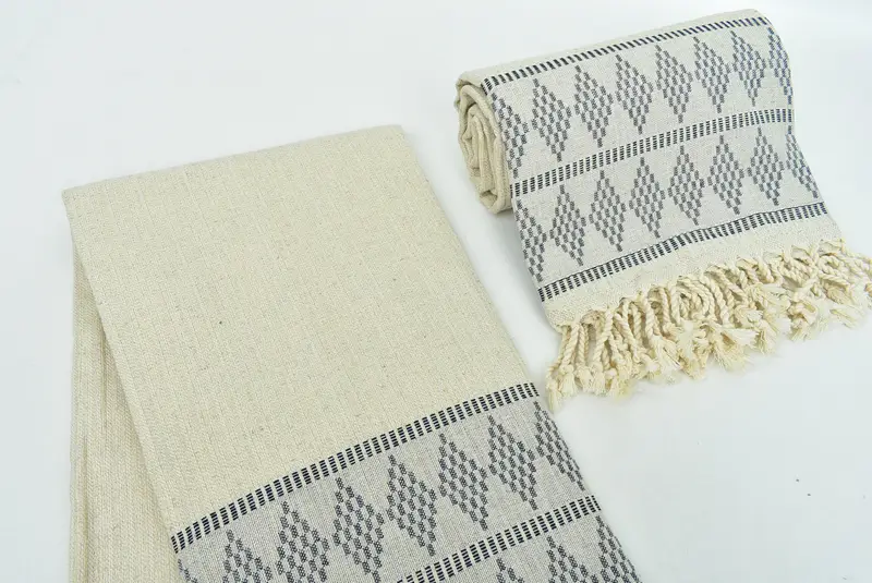 House Warming Gift, Organic towel, Turkish Towel USA, Hammam Towel USA, Sand-Resistant Peshtemal, 70x36 Linen Kilim Design Towel, Quick-dry towel - 7
