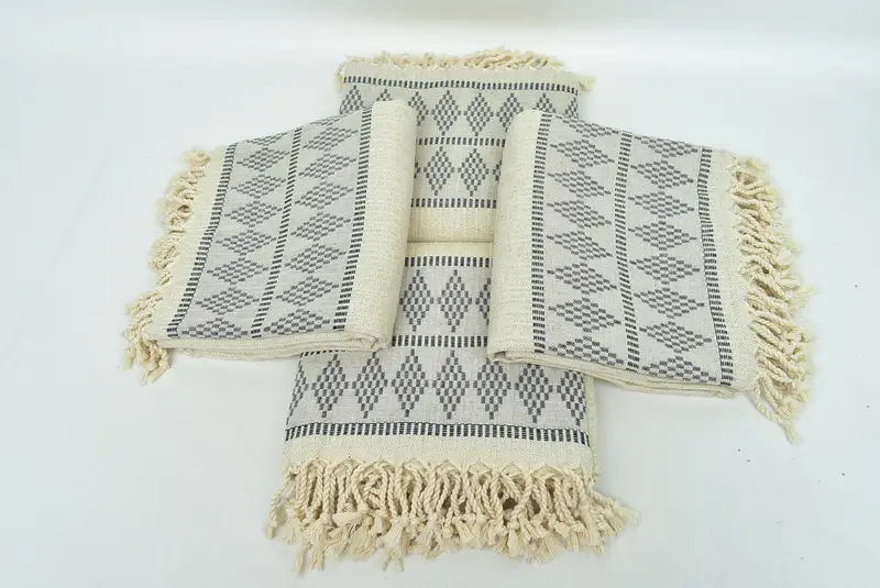 House Warming Gift, Organic towel, Turkish Towel USA, Hammam Towel USA, Sand-Resistant Peshtemal, 70x36 Linen Kilim Design Towel, Quick-dry towel - 6