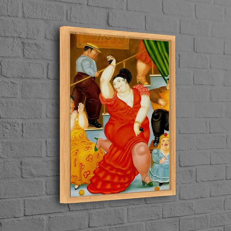 Modern Abstract Dancing Woman Canvas Print - Vibrant Wall Art
