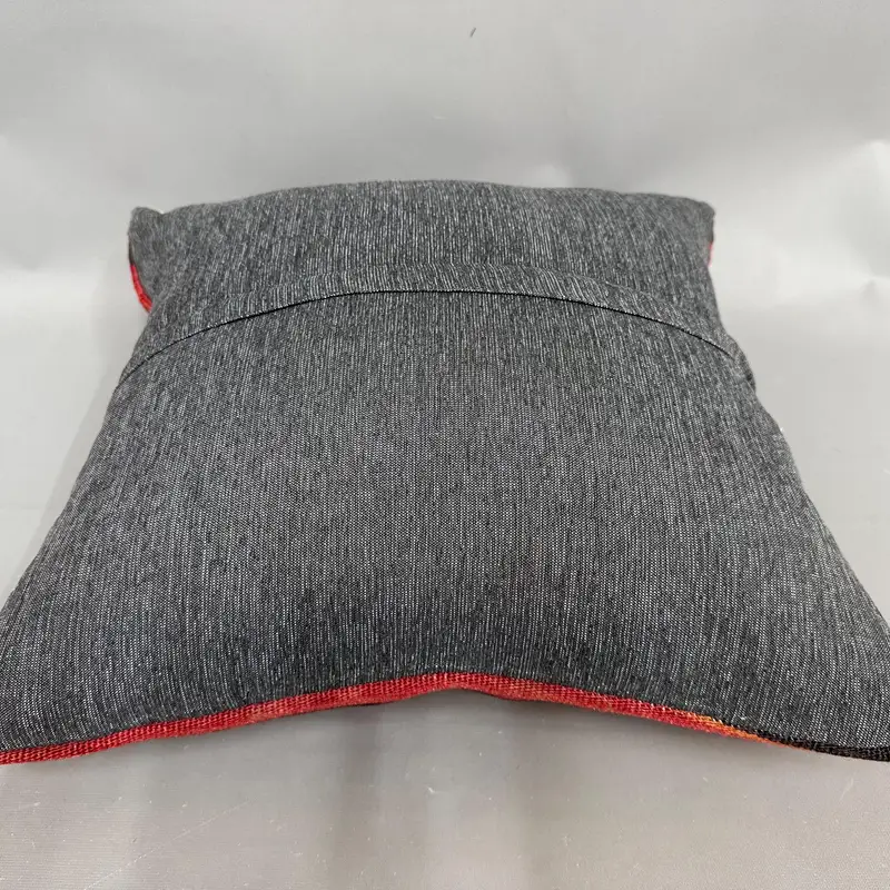 Pillow Cover, Customized Pillow Cover, Ottoman Pillow Case, 18x18 Red Cushion Cover, Pillow for Sofa, Handmade Kilim Cushion, Pillow for Couch - 7