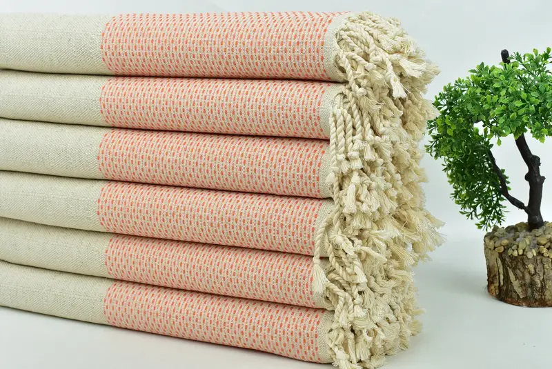 Organic Towel, 70x40 Cotton Polka Dot Towel, Spooky Bachelorette Party Favors, Spa Gift, Peshtemal Towel, Custom Wedding Gift, Sand-resistant towel - 3