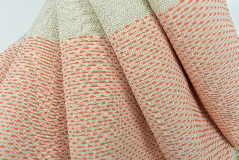 Organic Towel, 70x40 Cotton Polka Dot Towel, Spooky Bachelorette Party Favors, Spa Gift, Peshtemal Towel, Custom Wedding Gift, Sand-resistant towel - 5