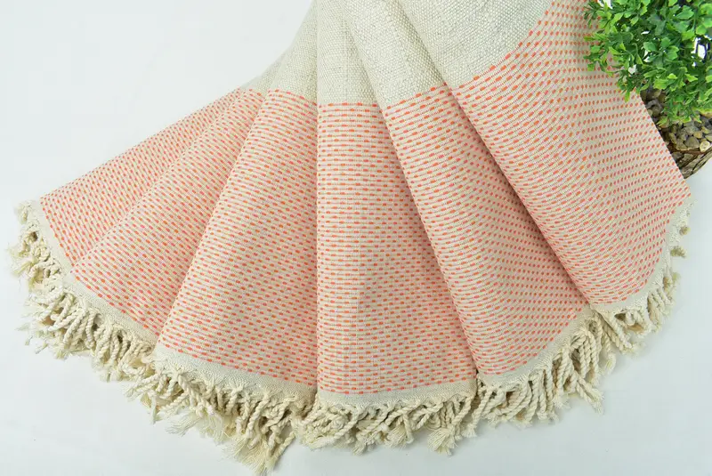 Organic Towel, 70x40 Cotton Polka Dot Towel, Spooky Bachelorette Party Favors, Spa Gift, Peshtemal Towel, Custom Wedding Gift, Sand-resistant towel - 4