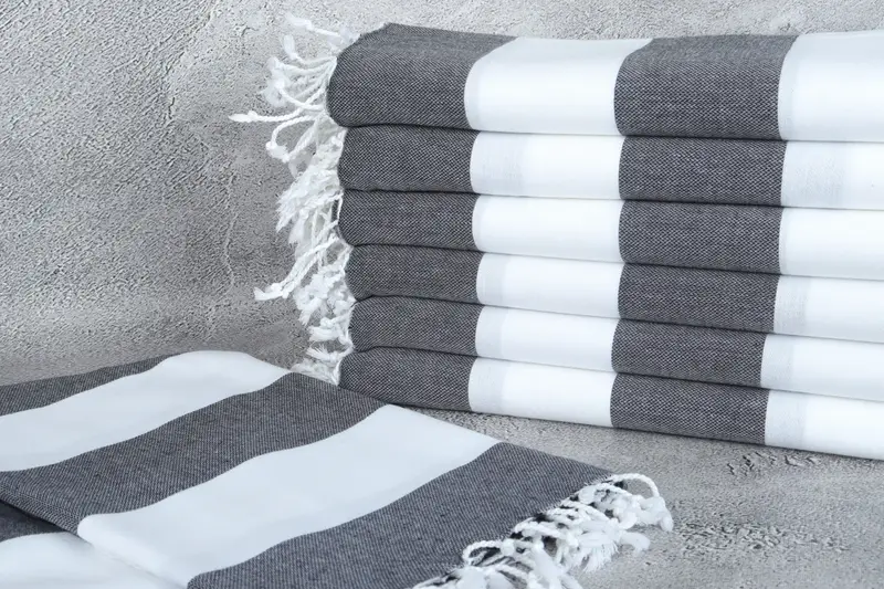 Fouta towel, Best Friend Christmas Gift, Gym Towel, 70x40 Cotton Striped Towel, Luxury towel, Beach Towel Bulk, Turkish fouta towel for outdoor use - 2