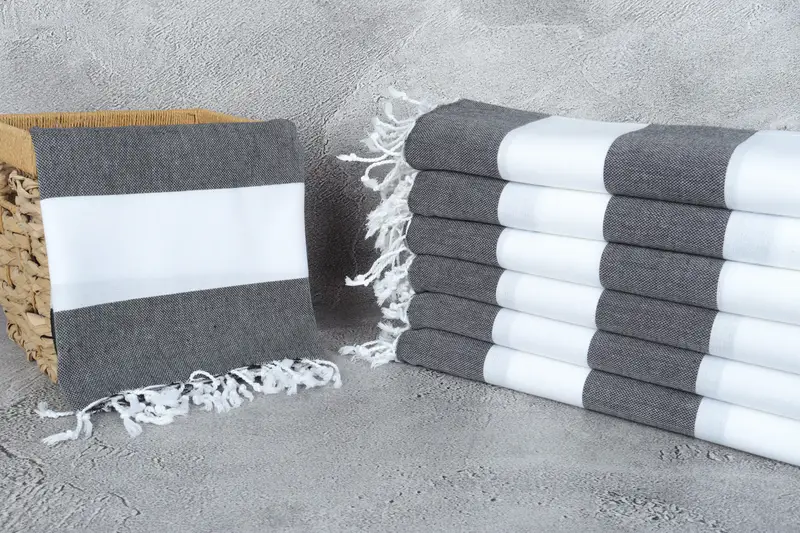 Fouta towel, Best Friend Christmas Gift, Gym Towel, 70x40 Cotton Striped Towel, Luxury towel, Beach Towel Bulk, Turkish fouta towel for outdoor use - 3