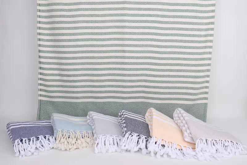 Monogram Beach Towel, Valentines Day Gift, Bath towel, 68x40 Cotton Striped Towel, Organic cotton Turkish peshtemal towel, Large Turkish Towel - 8
