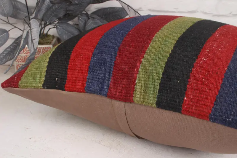 Cushion Case, 20x20 Green Cushion Case, Vintage Pillow, Home Decor Pillow, Colorful Cushion, Turkish Bench Pillow, Pillow for Sofa - 7
