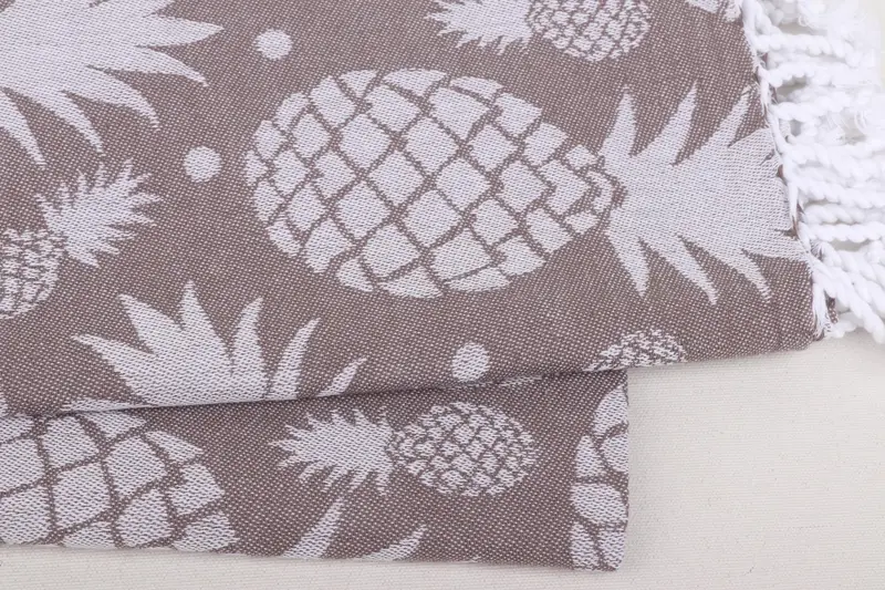 Personalized Towel, Turkish Towel USA, 70x36 Cotton Pineapple Design Towel, Customized Turkish Towel, Bachelorette Favor, Large Turkish Towel - 8