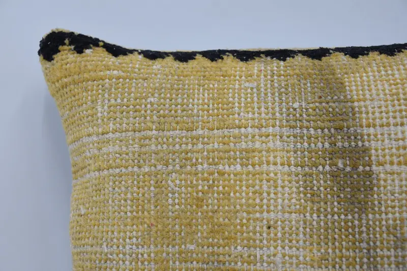 Tapestry Pillow Cover, Turkish Pillow, Turkish Kilim Pillow, Couch Pillow Cover, Cushion, 16x16 Yellow Pillow, Antique Pillows - 2