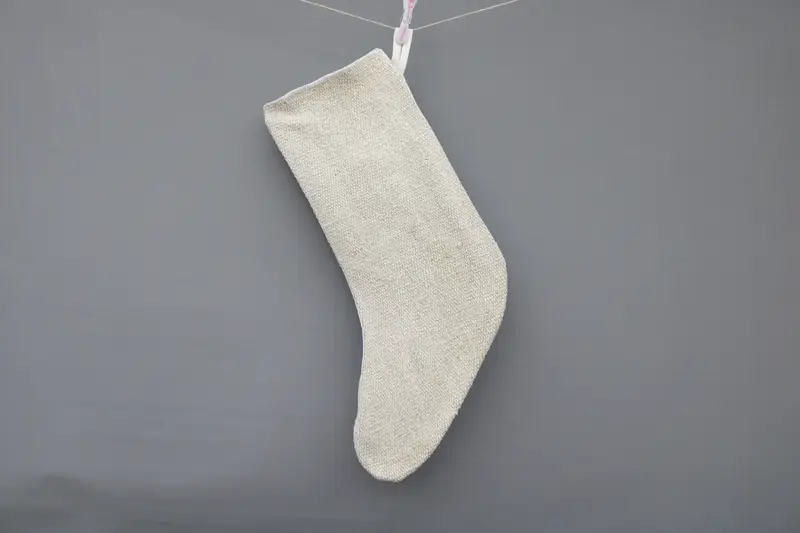 Süslü Bej Noel Çorabı, Şenlikli Tatil Çorabı