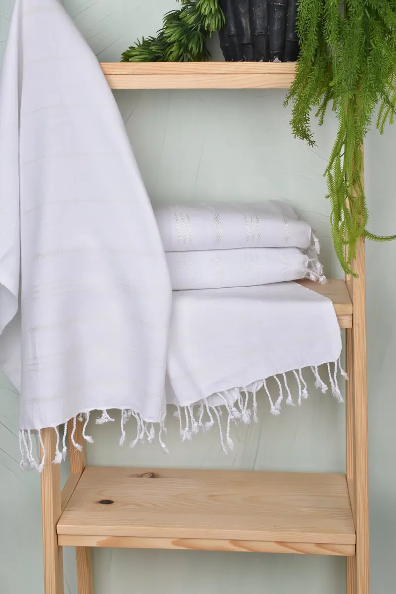 Bathroom Towels, Small Bath Towels, Bridal Shower Gifts, Monogram Turkish Bath Towel, 40x24 Cotton Striped Towel, Gym Towel, Monogrammed Hand Towel - 6