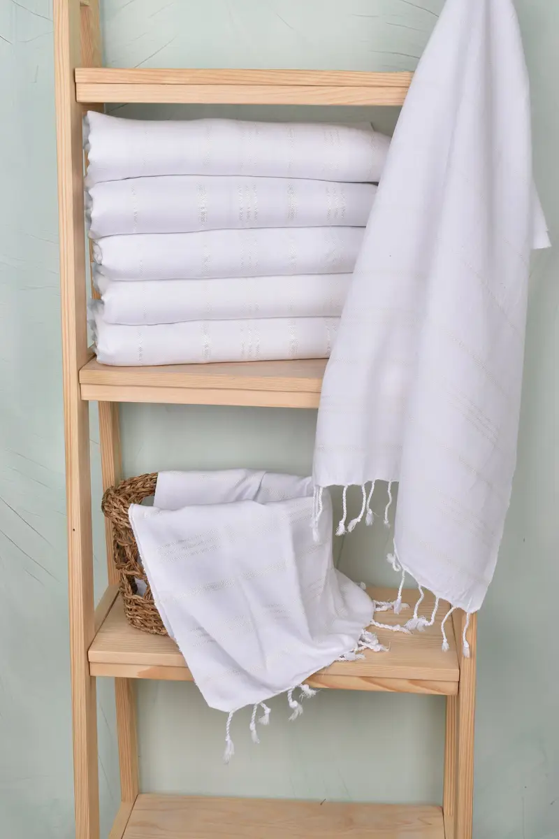 Bathroom Towels, Small Bath Towels, Bridal Shower Gifts, Monogram Turkish Bath Towel, 40x24 Cotton Striped Towel, Gym Towel, Monogrammed Hand Towel - 3