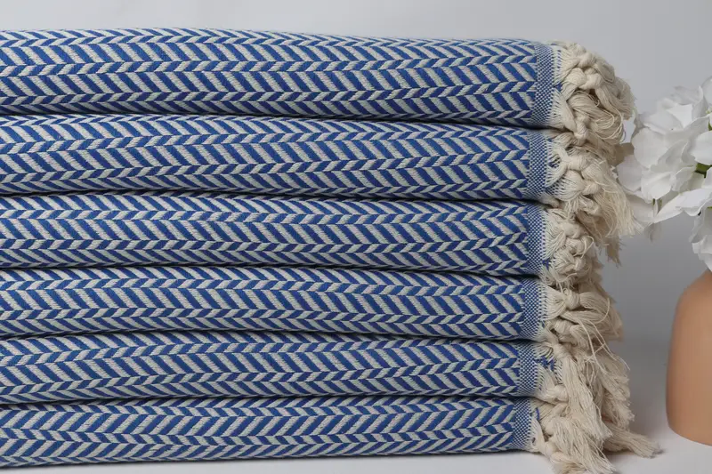 Beach Towel Gift, Gym Towel, Quick-Dry Beach Towel, Bulk Order Towel, Custom Turkish Towel, Soft towel, 70x40 Cotton Chevron Towel, Home Decor Towel - 3