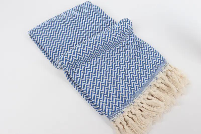 Beach Towel Gift, Gym Towel, Quick-Dry Beach Towel, Bulk Order Towel, Custom Turkish Towel, Soft towel, 70x40 Cotton Chevron Towel, Home Decor Towel - 6