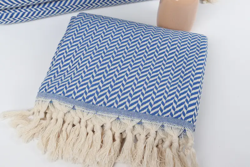 Beach Towel Gift, Gym Towel, Quick-Dry Beach Towel, Bulk Order Towel, Custom Turkish Towel, Soft towel, 70x40 Cotton Chevron Towel, Home Decor Towel - 5