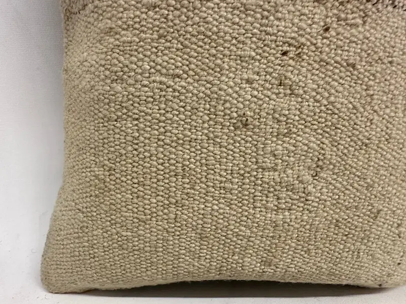 Kilim Pillow, Turkish Pillow, 12x12 Beige Cushion Cover, Cushion Cover, Tribal Cushion, Turkish Corner Pillow Sham, Armchair Cushion, Gift Pillow - 2