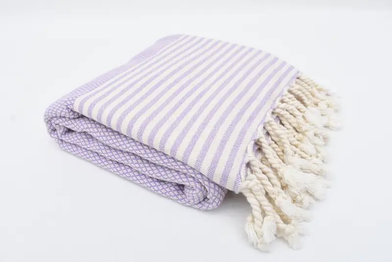 Gift For Him, Custom Beach Towels, Birthday Gift, Turkish beach towel with fringe, Organic towel, 68x32 Cotton Striped Towel, Gift For Her - 6