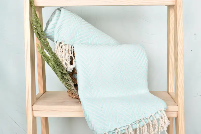 Peshtemal Towel USA, 70x40 Cotton Striped Towel, Lightweight towel, Yoga Towel, Embroidery Towel, Family Gift, Hammam towel, Bridal Shower Favors - 4