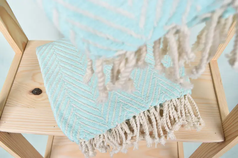 Peshtemal Towel USA, 70x40 Cotton Striped Towel, Lightweight towel, Yoga Towel, Embroidery Towel, Family Gift, Hammam towel, Bridal Shower Favors - 5