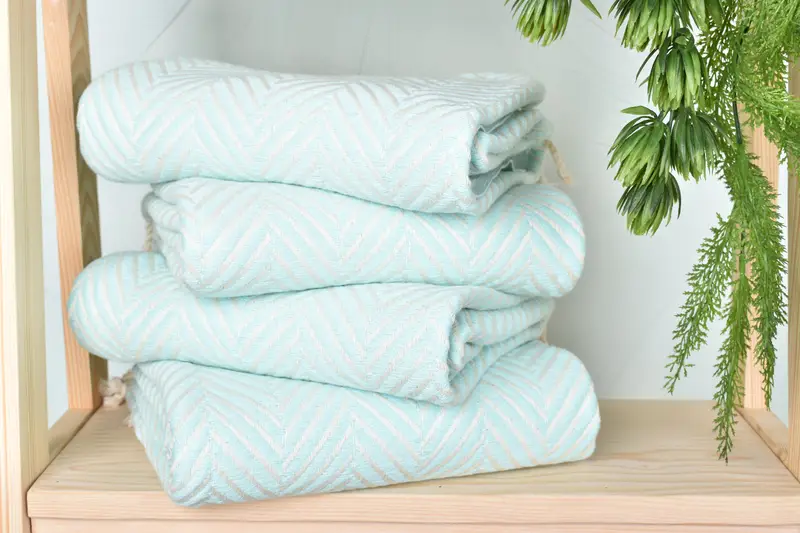 Peshtemal Towel USA, 70x40 Cotton Striped Towel, Lightweight towel, Yoga Towel, Embroidery Towel, Family Gift, Hammam towel, Bridal Shower Favors - 7