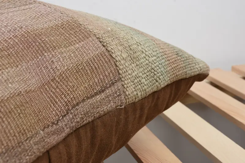 20x20 Brown Pillow Sham, Turkish Kilim Pillow, Throw Kilim Pillow, Outdoor Bolster Cushion Case, Kilim Pillow Cover, Cushion, Cotton Cushion - 7