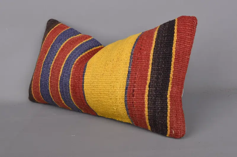 Pet Cushion Cover, Antique Pillows, Interior Designer Pillow, 8x16 Red Pillow Cover, Cushion Cover, Turkish Kilim Pillow - 3