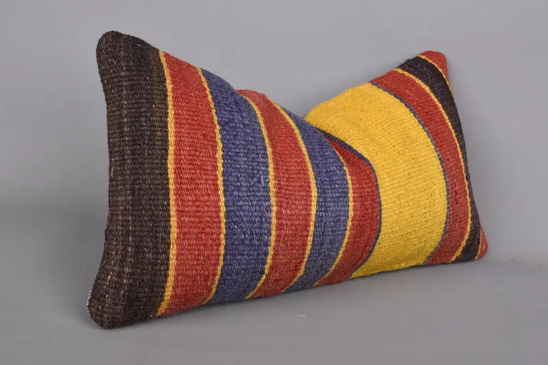 Pet Cushion Cover, Antique Pillows, Interior Designer Pillow, 8x16 Red Pillow Cover, Cushion Cover, Turkish Kilim Pillow - 2