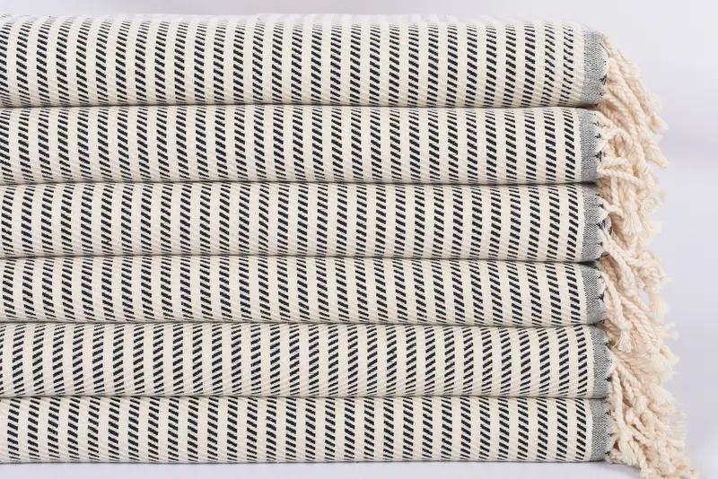 Turkish Towel, Summer Towel, Kitchen Towel, 40x20 Cotton Polka Dot Towel, Monogrammed Hand Towel, Beach Wedding Favor, Custom Hand Towel, Gym Towel - 3