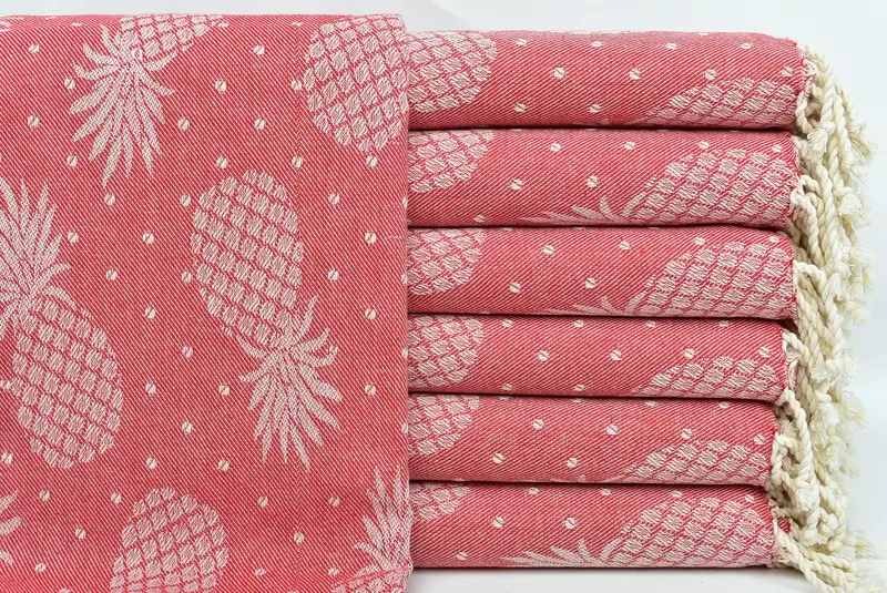 Bridesmaid Gifts, Custom Name Towel, 80x40 Cotton Pineapple Design Towel, Personalized Wedding Gift, Large Turkish Towel, Christmas Favors - 2