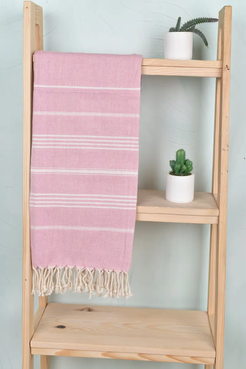 70x40 Cotton Striped Towel, Peshtemal Towel, Bridesmaid Gifts Personalized, Gym Towel, Sand-free towel, Organic Turkish towel, Housewarming Gift - 8