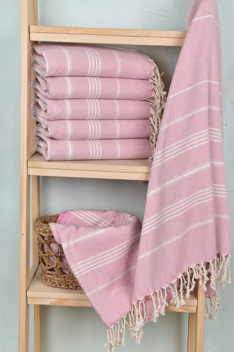 70x40 Cotton Striped Towel, Peshtemal Towel, Bridesmaid Gifts Personalized, Gym Towel, Sand-free towel, Organic Turkish towel, Housewarming Gift - 3