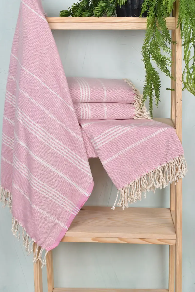 70x40 Cotton Striped Towel, Peshtemal Towel, Bridesmaid Gifts Personalized, Gym Towel, Sand-free towel, Organic Turkish towel, Housewarming Gift - 6