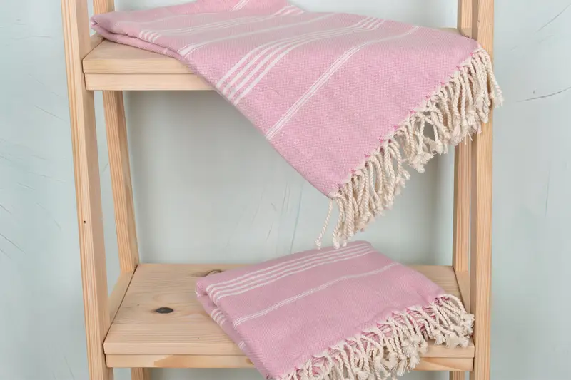 70x40 Cotton Striped Towel, Peshtemal Towel, Bridesmaid Gifts Personalized, Gym Towel, Sand-free towel, Organic Turkish towel, Housewarming Gift - 5