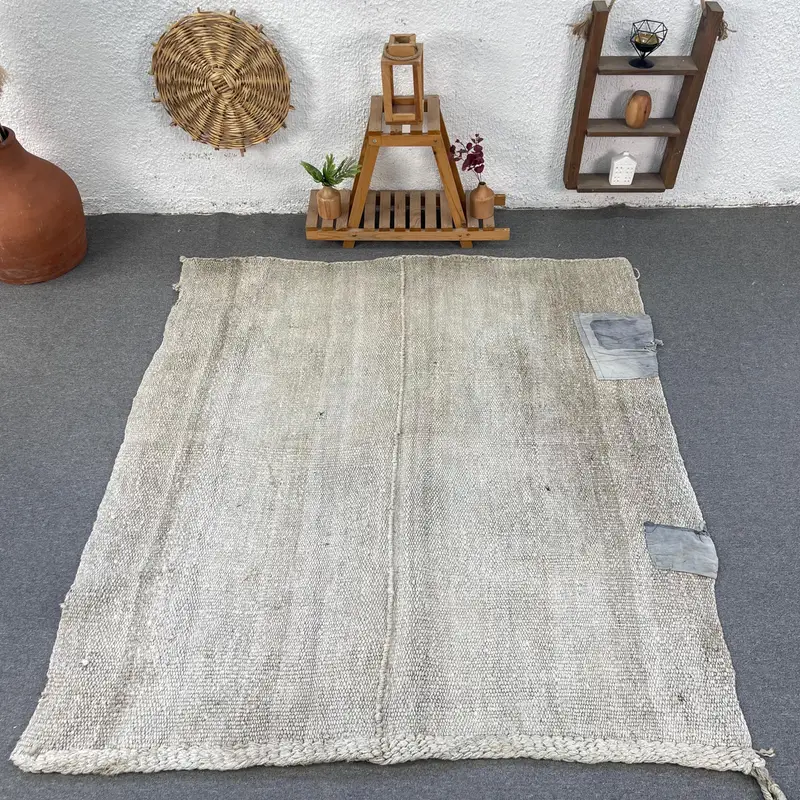 5,2x6,1 ft Güneybatı Bej Halı, Zarif Güneybatı Dekoru