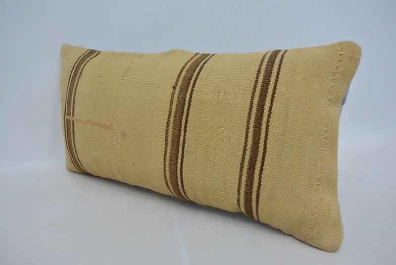 Natural Pillow Cover, Home Decor Pillow, Pillow, Boho Pillow Sham Cover, 12x24 Beige Cushion Cover, Retro Throw Cushion Cover, Pillow for Couch - 4