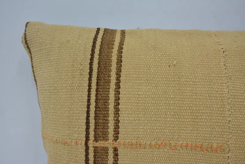 Natural Pillow Cover, Home Decor Pillow, Pillow, Boho Pillow Sham Cover, 12x24 Beige Cushion Cover, Retro Throw Cushion Cover, Pillow for Couch - 2