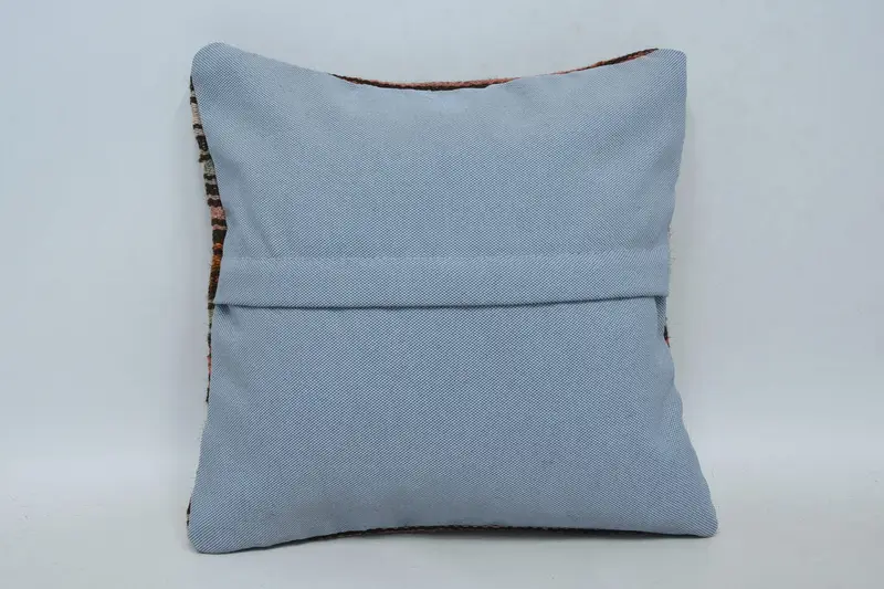 Antique Pillows, Handmade Cushion Cover, Kilim Cushion Sham, Pillow, Boho Throw Pillow Sham, 12x12 Red Pillow Cover, Turkish Kilim Pillow - 6