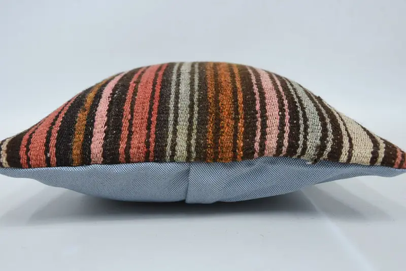 Antique Pillows, Handmade Cushion Cover, Kilim Cushion Sham, Pillow, Boho Throw Pillow Sham, 12x12 Red Pillow Cover, Turkish Kilim Pillow - 5