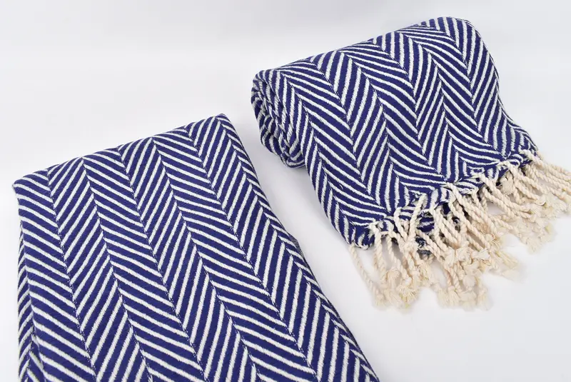 Bath towel, Home Gift, 70x40 Cotton Striped Towel, Turkish beach towel, Bachelorette Party Gift, Quick-drying peshtemal towel for poolside - 7