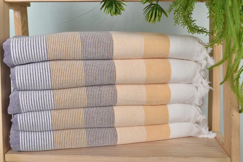 Quick-dry peshtemal, Bridal Shower Favors, Turkish Beach Towel Monogram, Wedding Gift Ideas, Bachelorette Party Gifts, 68x40 Cotton Striped Towel - 1