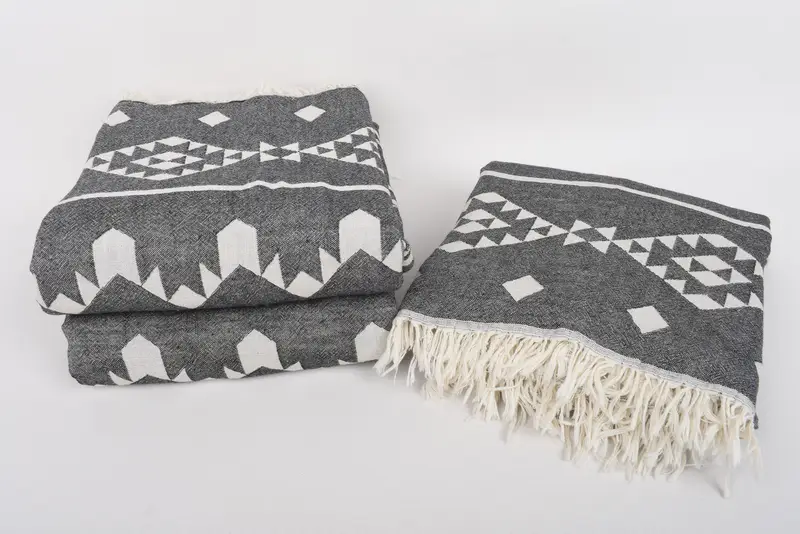 70x60 Cotton Geometric Towel, Couch Cover, Bachelorette Party Items, Tablecloth, Christmas Tablecloth, Boho Throw Blankets, Housewarming Gift - 8