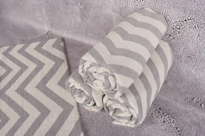 Luxury towel, House Warming Gift, 70x40 Cotton Zigzag Design Towel, Thin towel, Turkish Towel Beach, Eco-Friendly Turkish Towel, Custom Towel Beach - 8