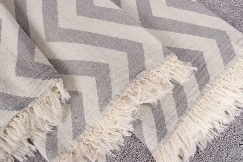 Luxury towel, House Warming Gift, 70x40 Cotton Zigzag Design Towel, Thin towel, Turkish Towel Beach, Eco-Friendly Turkish Towel, Custom Towel Beach - 5