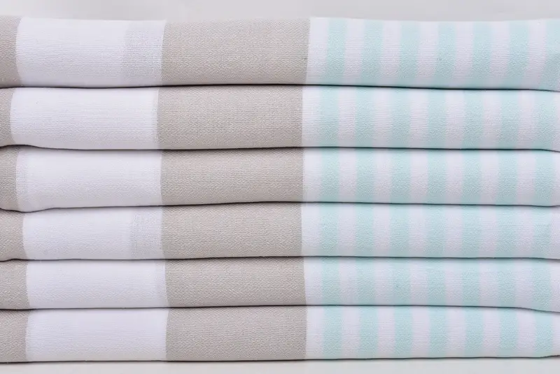 Monogrammed Turkish Towel, 70x40 Cotton Striped Towel, Organic towel, Gift Boxes Towel, Travel towel, Embroidered Turkish Towel, Gift For Her - 2