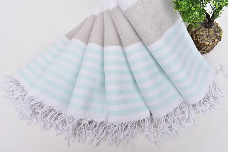 Monogrammed Turkish Towel, 70x40 Cotton Striped Towel, Organic towel, Gift Boxes Towel, Travel towel, Embroidered Turkish Towel, Gift For Her - 4