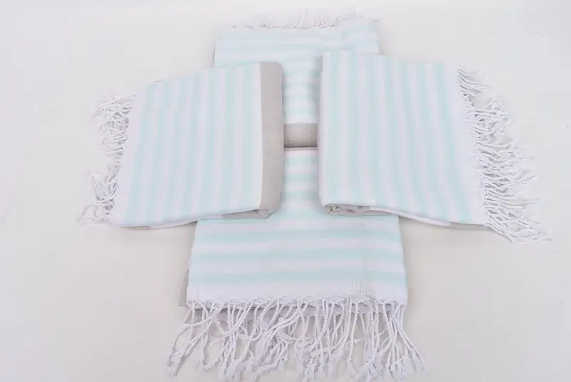 Monogrammed Turkish Towel, 70x40 Cotton Striped Towel, Organic towel, Gift Boxes Towel, Travel towel, Embroidered Turkish Towel, Gift For Her - 6