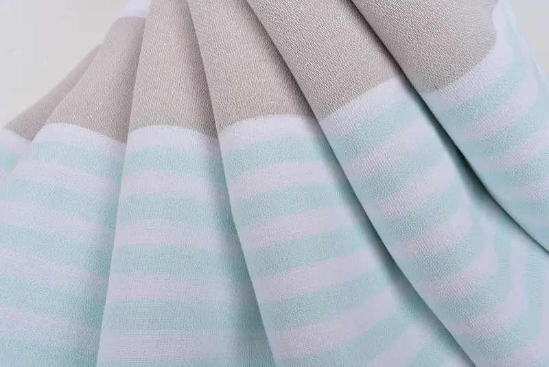 Monogrammed Turkish Towel, 70x40 Cotton Striped Towel, Organic towel, Gift Boxes Towel, Travel towel, Embroidered Turkish Towel, Gift For Her - 5