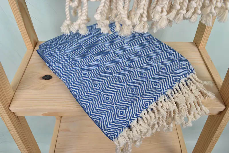 Travel Towel, Housewarming Gift, 70x40 Cotton Zigzag Diamond Towel, Eco-Friendly Turkish Towel, Personalized Gifts, Gift Boxes Towel, Travel towel - 5